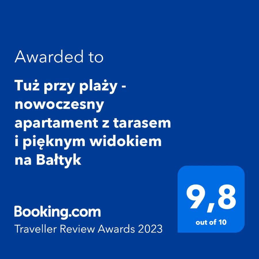 Tuz Przy Plazy - Nowoczesny Apartament Z Tarasem I Pieknym Widokiem Na Baltyk ミエルノ エクステリア 写真